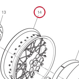 Jante roue ar. 50222341AB — réf. 50222341AB | Ducati Store