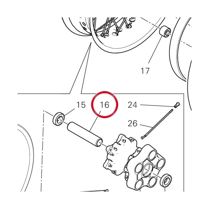 Entretoise interne — réf. 7131B051AA | Ducati Store