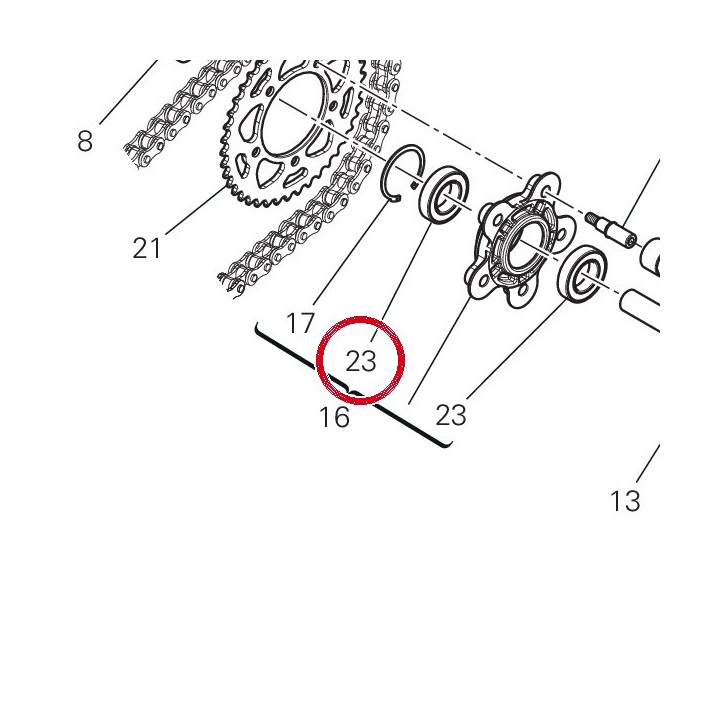 Roulement 70240381A — réf. 70240381A | Ducati Store