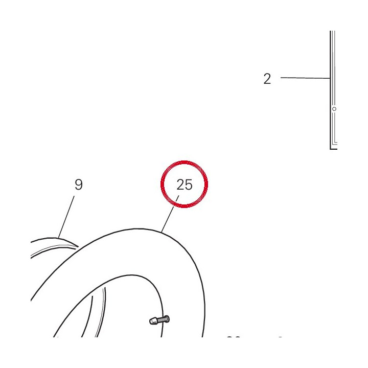 Chambre à air (arrière) — réf. 50340021A | Ducati Store