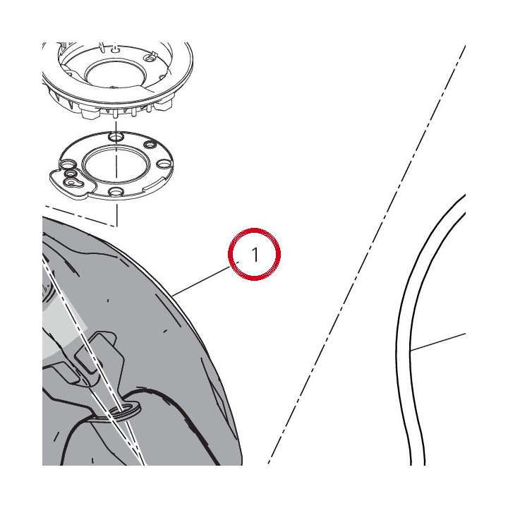 Réservoir carburant — réf. 58613181DL | Ducati Store