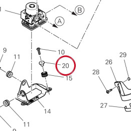 Entretoise 6.25X10X11.5 — réf. 71614091A | Ducati Store