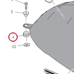 Caoutchouc 76412021B — réf. 76412021B | Ducati Store