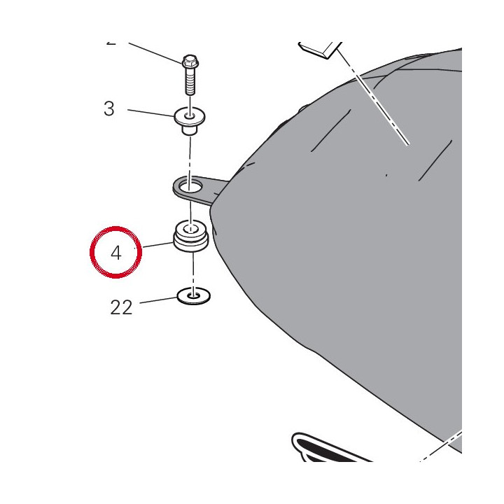 Caoutchouc 76412021B — réf. 76412021B | Ducati Store