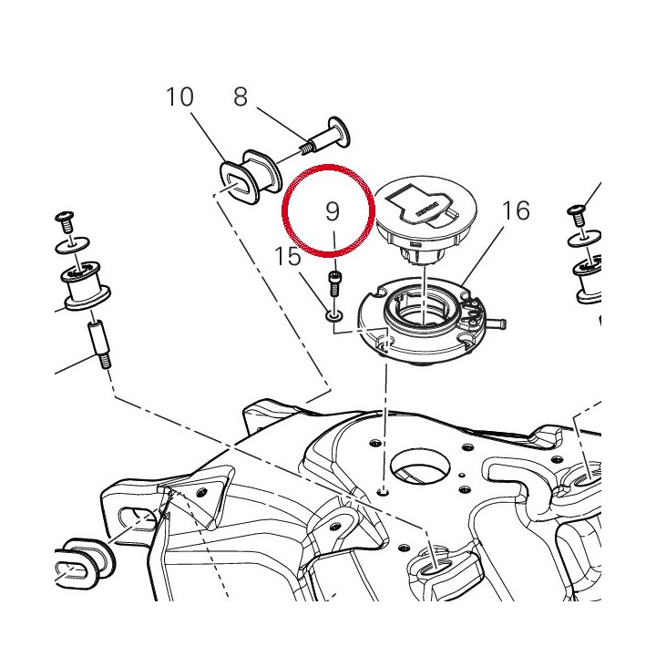 Vis tcei M5X14 77150408B — réf. 77150408B | Ducati Store