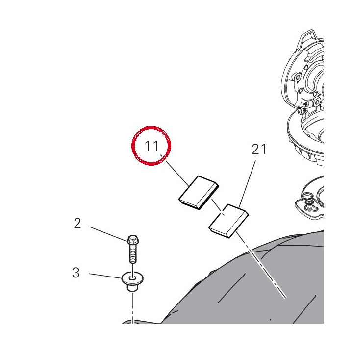 Dual lock 85042242A — réf. 85042242A | Ducati Store