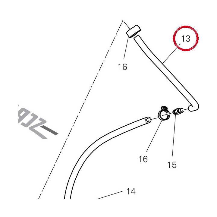 Tube D'Event supérieur — réf. 93510491A | Ducati Store
