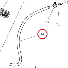 Tube D'Event inférieur — réf. 93510501A | Ducati Store