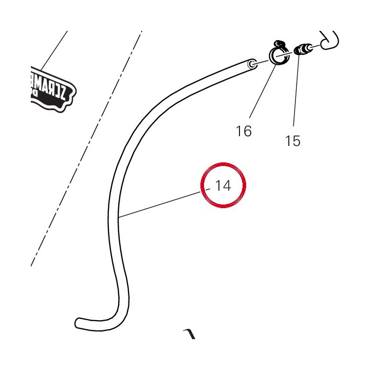 Tube D'Event inférieur — réf. 93510501A | Ducati Store