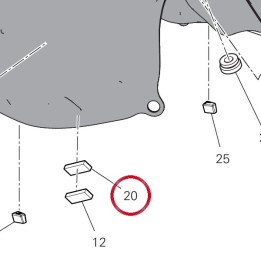 Tampon caoutchouc — réf. 78812011A | Ducati Store