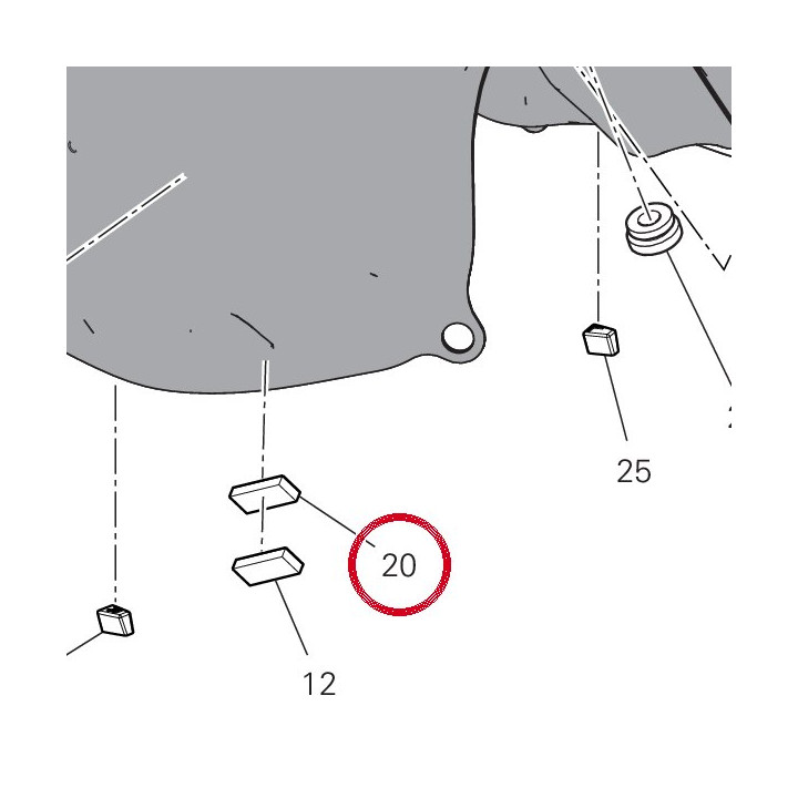 Tampon caoutchouc — réf. 78812011A | Ducati Store