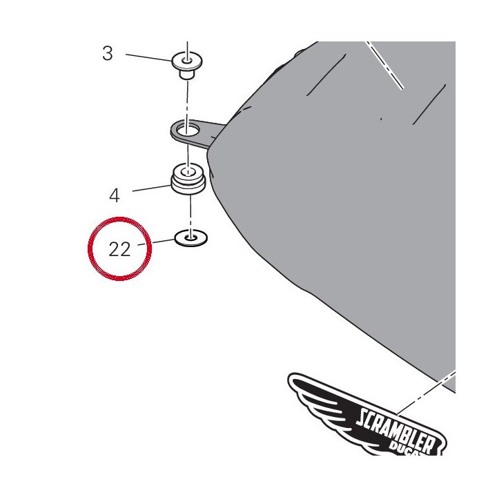 Rondelle 85241701A — réf. 85241701A | Ducati Store