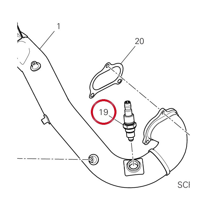 Sonde lambda 55214491B — réf. 55214491B | Ducati Store