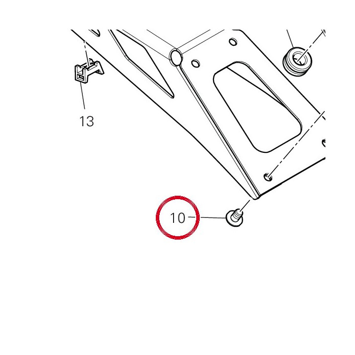 Vis tbeif M6X10 77211021A — réf. 77211021A | Ducati Store