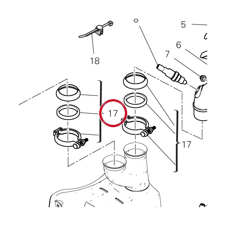 Kit joint D'Échappement — réf. 575P0071A | Ducati Store