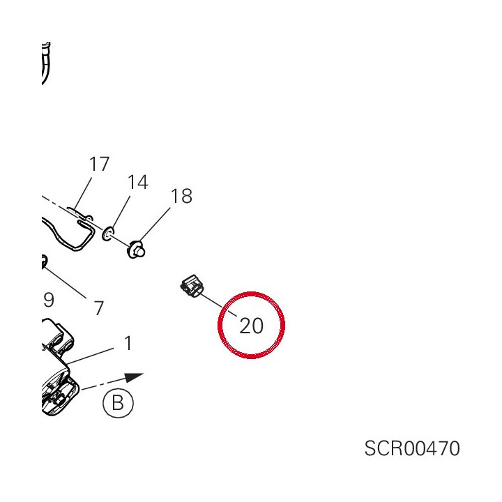 Passe-Cable 75840771A — réf. 75840771A | Ducati Store