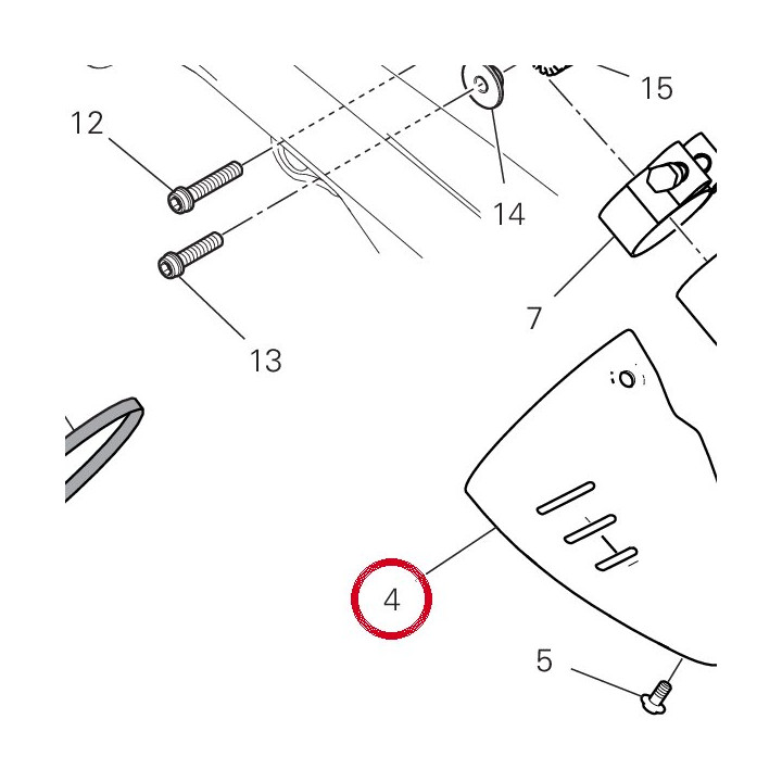 Pare-Chaleur silencieux — réf. 4601M741AB | Ducati Store