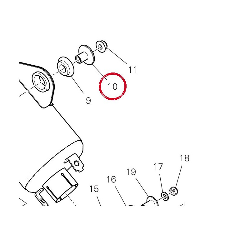 Entretoise 71616291AA — réf. 71616291AA | Ducati Store