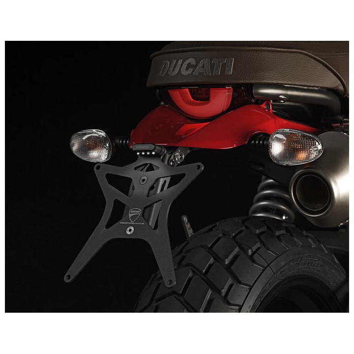 Support plaque d'immatriculation Scrambler