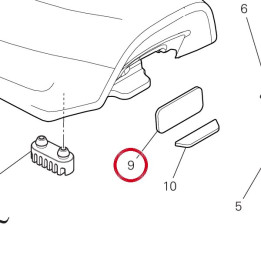 Tampon autocollant arrière — réf. 86614471A | Ducati Store