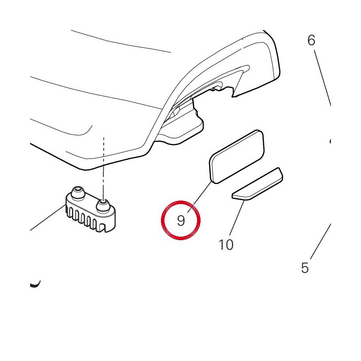 Tampon autocollant arrière — réf. 86614471A | Ducati Store