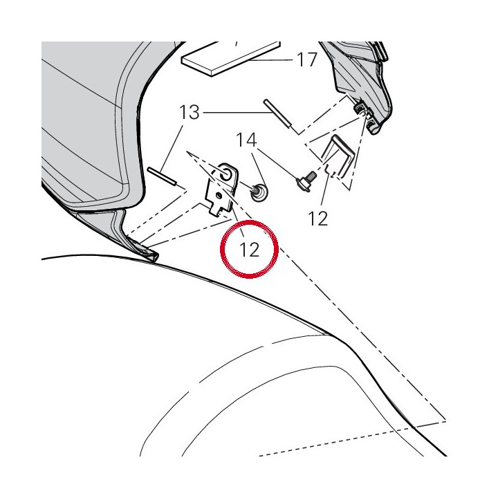 Equerre 83016241B — réf. 83016241B | Ducati Store