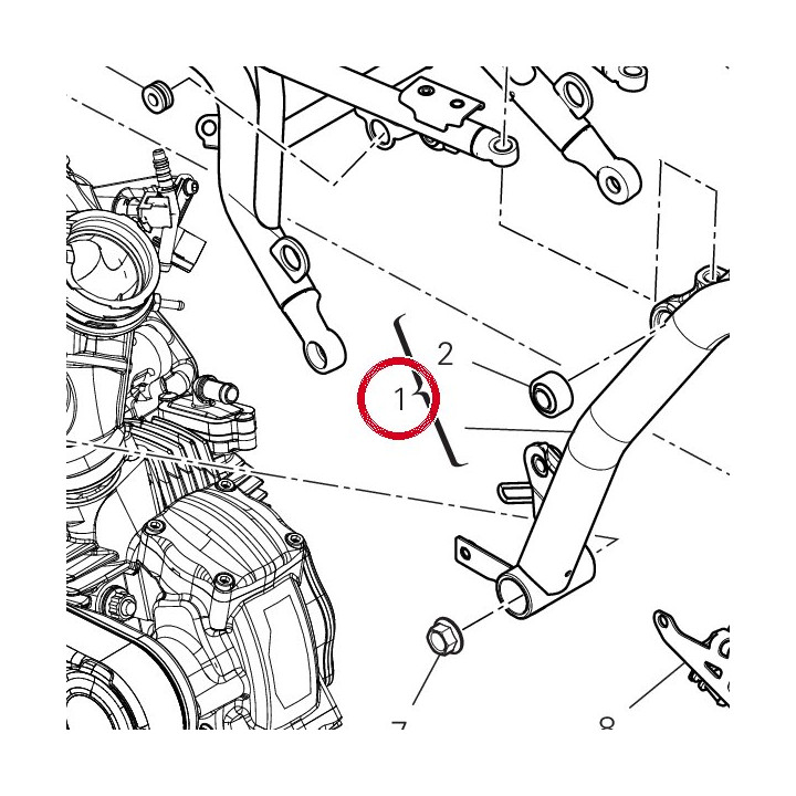 Cadre av. 47029261AA — réf. 47029261AA | Ducati Store