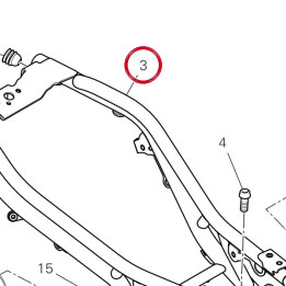 Cadre arrière 47018461AA — réf. 47018461AA | Ducati Store