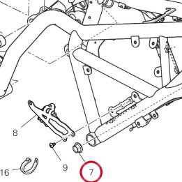 Écrou à embase 74841011AA — réf. 74841011AA | Ducati Store