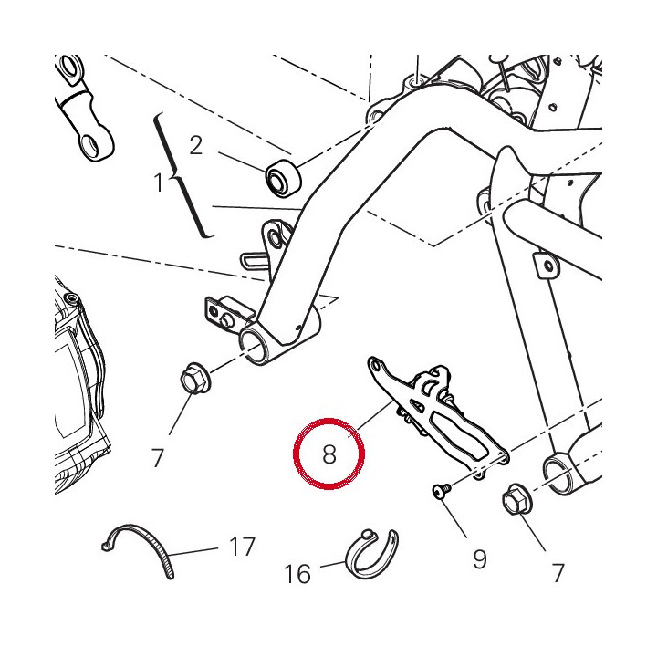 Plaquette (ais) 8271H921BB — réf. 8271H921BB | Ducati Store