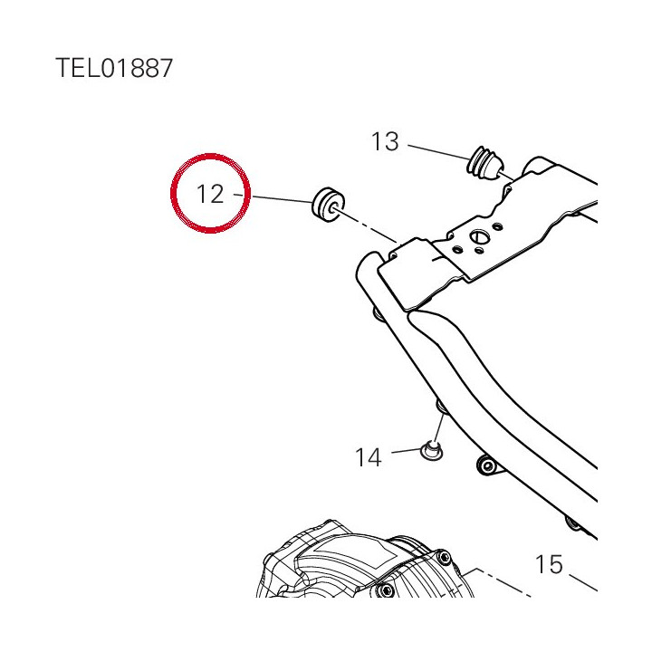 Caoutchouc 76412281A — réf. 76412281A | Ducati Store