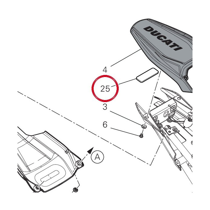 Tampon 86612101A — réf. 86612101A | Ducati Store