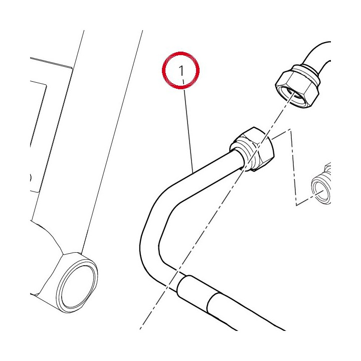 Tuyau de refoulement huile — réf. 54911151B | Ducati Store