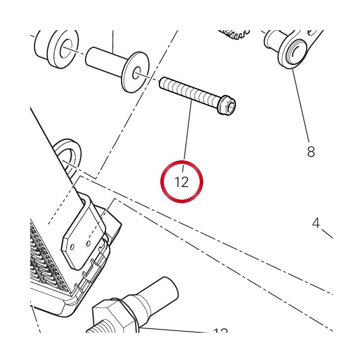 Vis tceif M6X40 77156738B — réf. 77156738B | Ducati Store