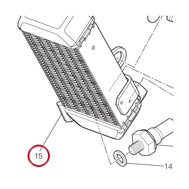 Radiateur à huile 54841061C — réf. 54841061C | Ducati Store