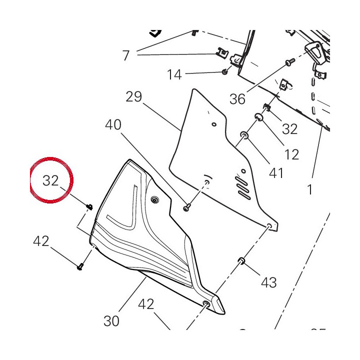 Fixation rapide M5 85040471A — réf. 85040471A | Ducati Store