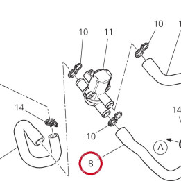 Tuyau air horizontale — réf. 87713021B | Ducati Store