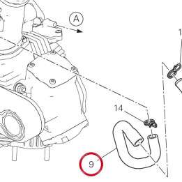Tuyau air verticale — réf. 87713031A | Ducati Store