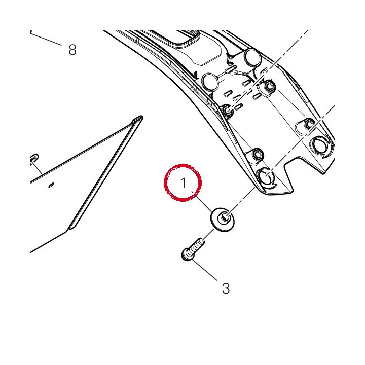 Entretoise 71615691AA — réf. 71615691AA | Ducati Store