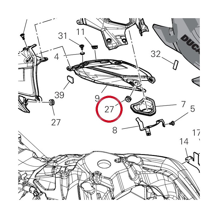 Joint en caoutchouc — réf. 76411141A | Ducati Store