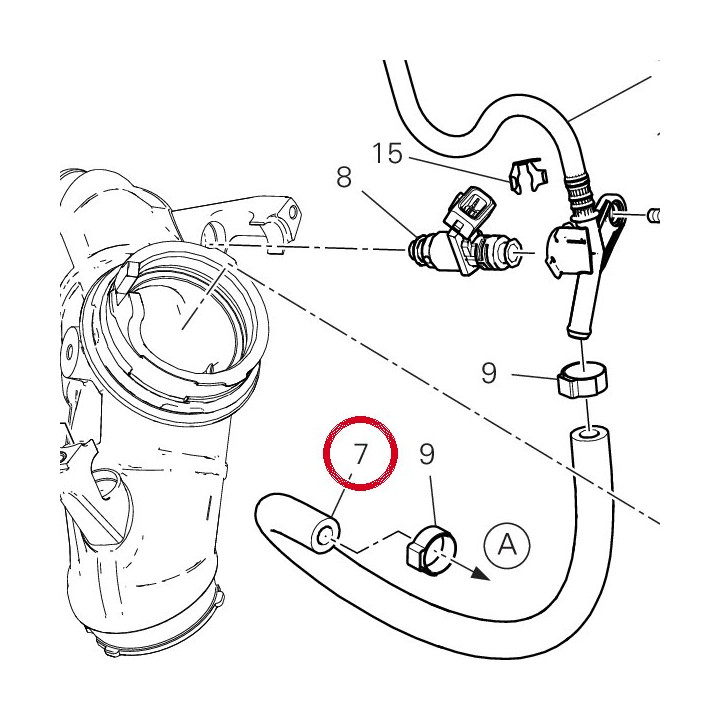 Tuyau intermede 59019191A — réf. 59019191A | Ducati Store