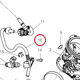 Tuyau en bas À gauche — réf. 59028811A | Ducati Store