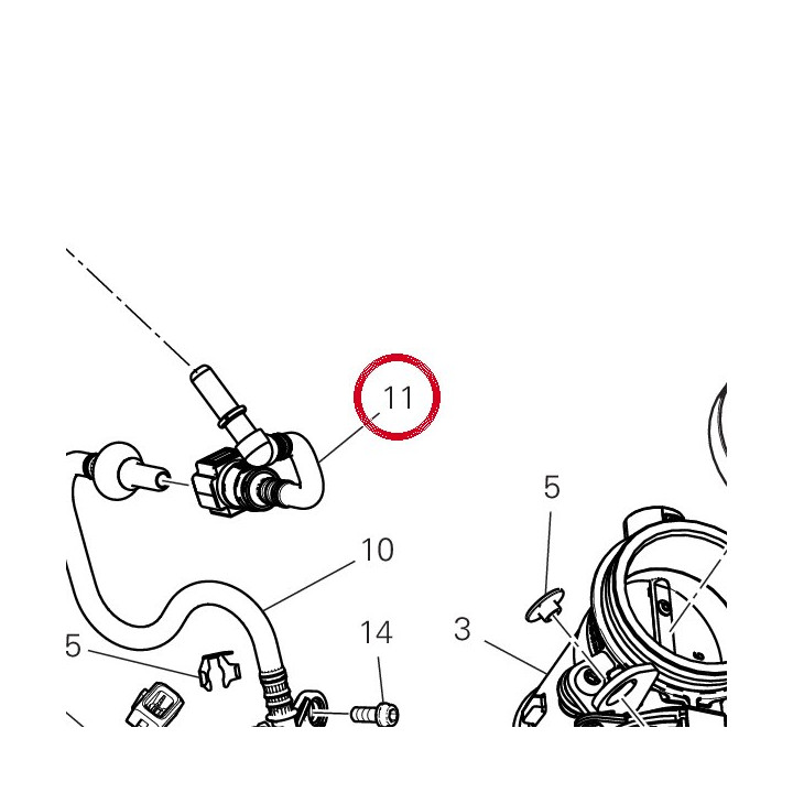 Tuyau 59028801A — réf. 59028801A | Ducati Store