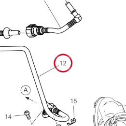 Tuyau inferiore destro — réf. 59028791A | Ducati Store