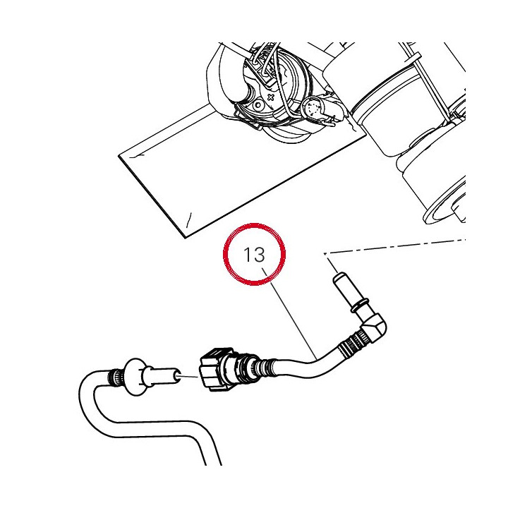 Tuyau superiore destro — réf. 59028781A | Ducati Store