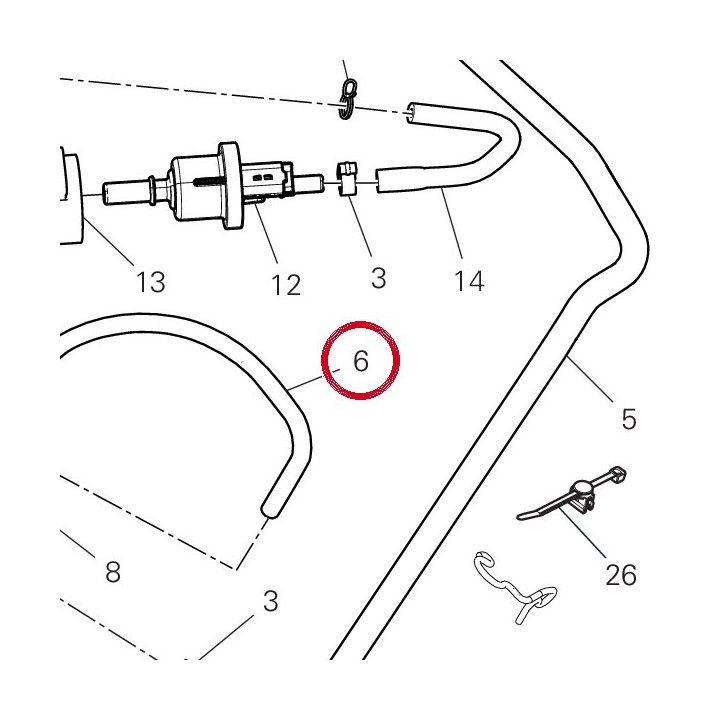 Tuyau 93512041A — réf. 93512041A | Ducati Store