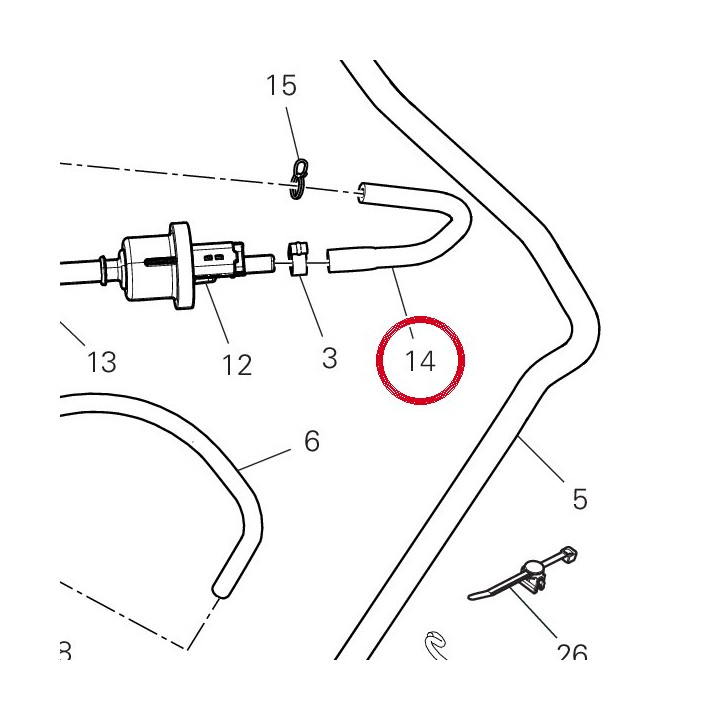Tuyau 93511371A — réf. 93511371A | Ducati Store