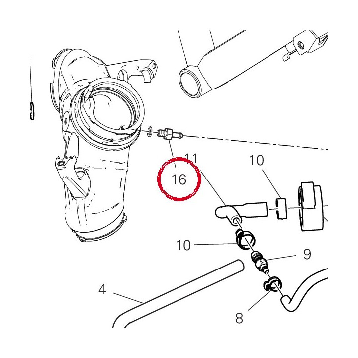 Raccord tuyau 81411111C — réf. 81411111C | Ducati Store