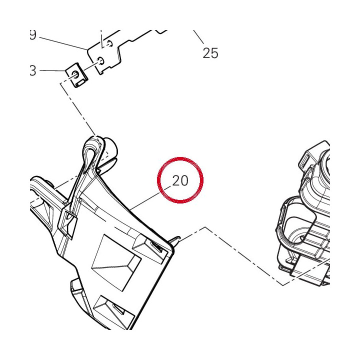 Support canister 8291V771A — réf. 8291V771A | Ducati Store