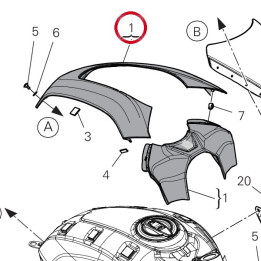 Cache réservoir (ensemble) — réf. 460PU461AA | Ducati Store